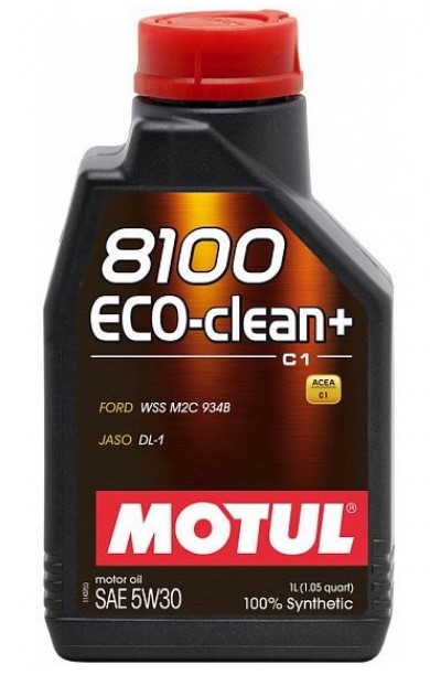 Motul 8100 Eco-clean+ 5W-30, 1л