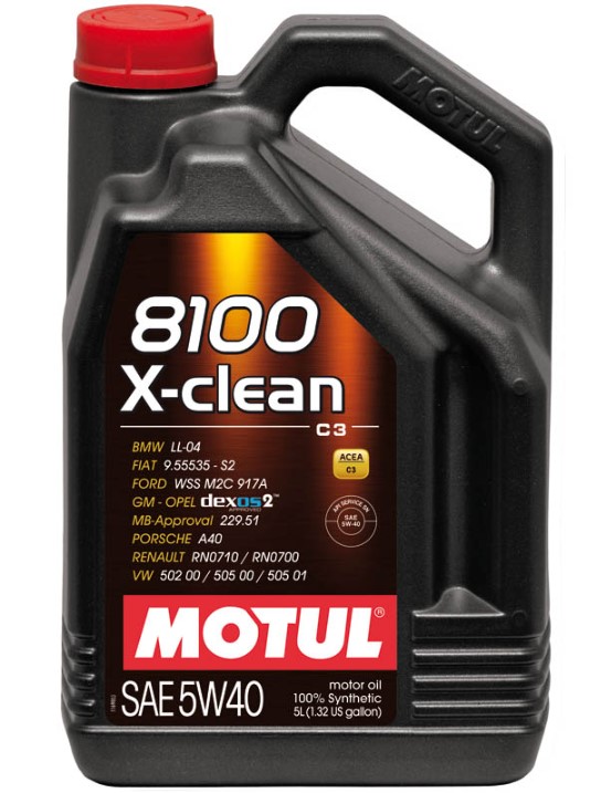 Motul 8100 X-clean 5W-40, 5л