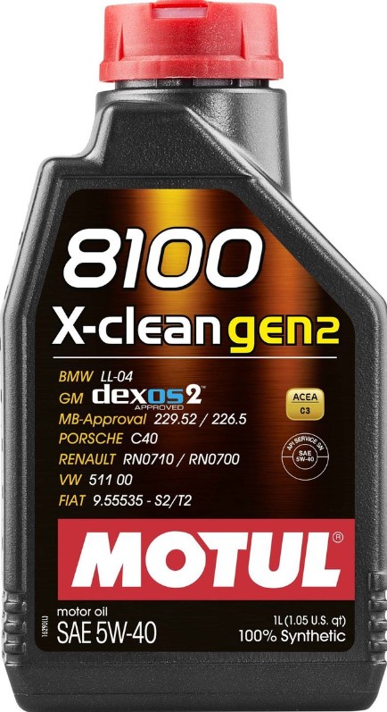 Motul 8100 X-Clean Gen2 5W-40 1 л