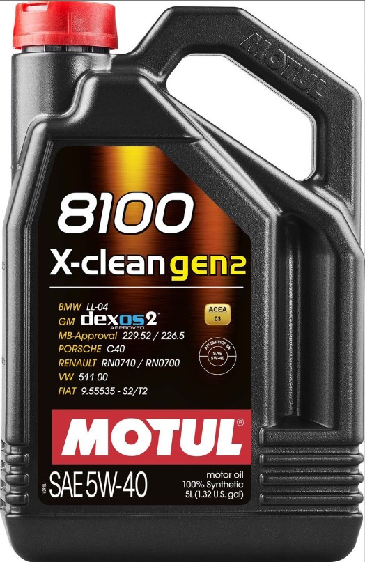 Motul 8100 X-Clean Gen2 5W-40 5 л