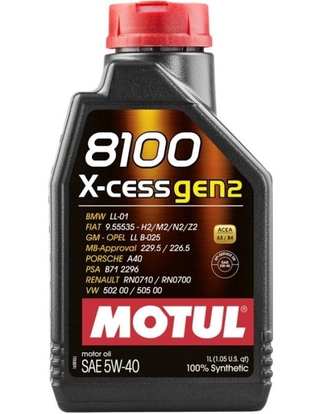 Motul 8100 X-Cess Gen2 5W-40 1 л