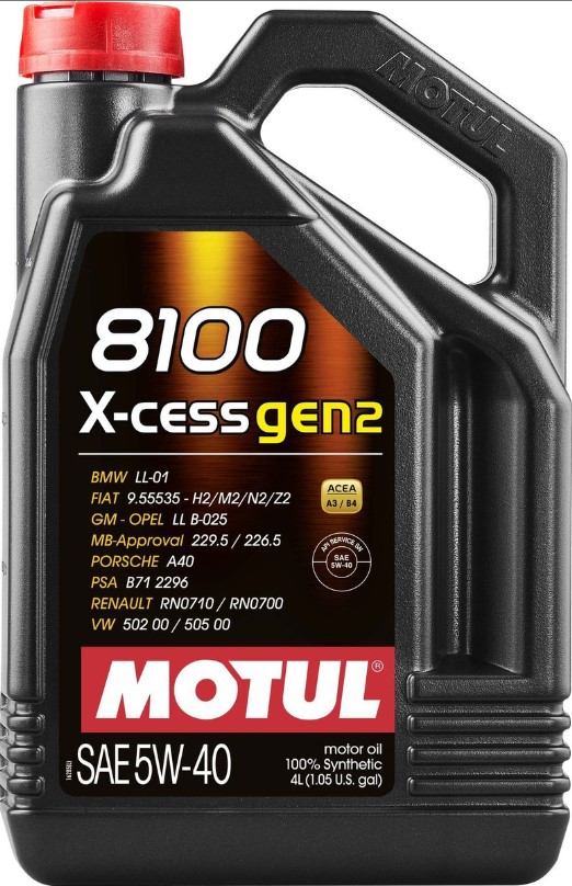 Motul 8100 X-Cess Gen2 5W-40 4 л