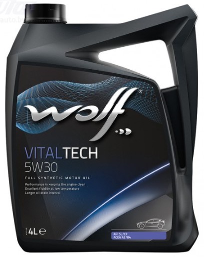 WOLF VITALTECH 5W-30 ACEA A3B4 API SLCF MB 229.3 VW 502.00505.00 4 л моторное масло (PN 8309908)