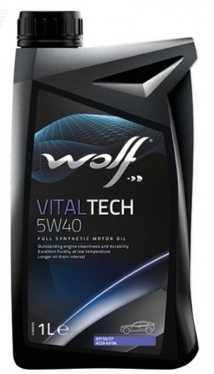 WOLF VITALTECH 5W-40 ACEA A3B4 API CFSN BMW LL-01 MB 2293 VW 50500 1 л моторное масло (PN 8311093)