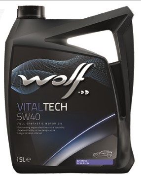 WOLF VITALTECH 5W-40 ACEA A3B4 API CFSN BMW LL-01 MB 2293 VW 50500 5 л моторное масло (PN 8311291)