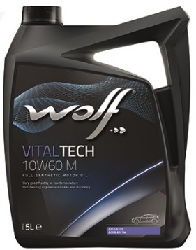 WOLF VITALTECH 10W-60 M ACEA A3B4-08 API SNCF BMW M-MODELS 5 л масло моторное (PN 8335808)