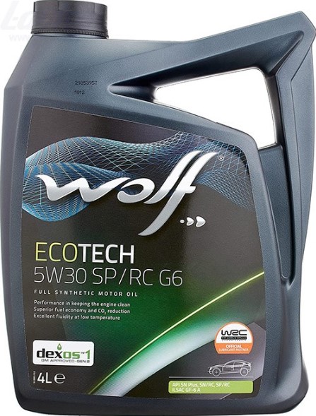 WOLF ECOTECH 5W-30 SPRC D1-3 ILSAC GF-6A 5 л масло моторное (PN 1049902)