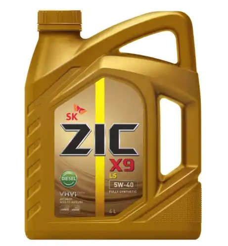 ZIC X9 LS DIESEL 5W40 (4L) масло мотор.!синт.API SN,ACEA,C3,MB 229.51,VW 505.00505.01,GM dexos2