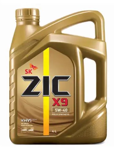 ZIC X9 5W40 (4L) масло моторное! API SP, ACEA A3B4, VW 502.00505.00503.01, LL-01, RN 07000710