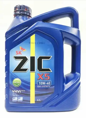 ZIC X5 DIESEL 10W40 (4L) масло мотор.!псинт API CI-4SL