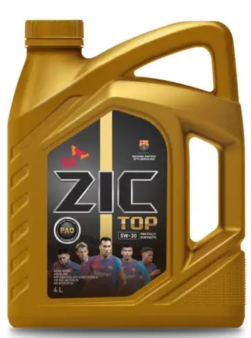 ZIC TOP 5W30 (4L) масло мот.! синт.API SL, ACEA A3B4, MB 229.5229.3,VW 502505.00,RN 0700 0710