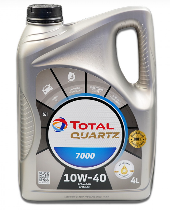 TOTAL QUARTZ 7000 10W40 (SN), 4л ORIGINAL