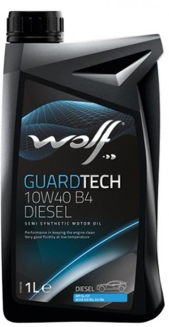 WOLF GUARDTECH B4 DIESEL 10W-40 VW 50500 MB 2291 1 л масло моторное (PN 8303517)