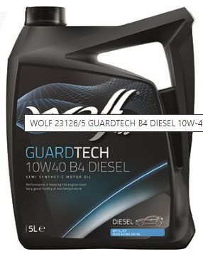 WOLF GUARDTECH B4 DIESEL 10W-40 VW 50500 MB 2291 5 л масло моторное (PN 8303913)