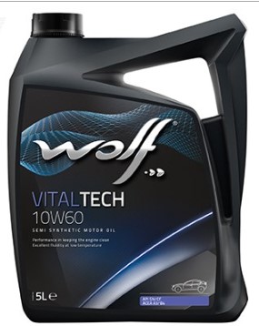 WOLF VITALTECH 10W-60 ACEA A3B4-08 API SNCF 5 л моторное масло (PN 8314926)