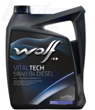 WOLF VITALTECH 5W-40 B4 DIESEL ACEA A3B4 API SNCF BMB 2293 RN0710 5 л масло моторное (PN 1042635)