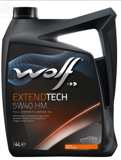 WOLF EXTENDTECH 5W-40 HM MB 2295 VW 5020050500 4 л моторное масло (PN 8321382)