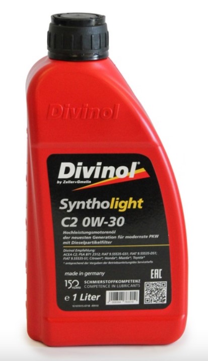 Divinol Syntholight C2 0W-30 1л