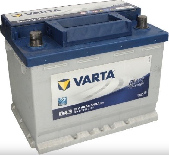 Varta Blue Dynamic D43 560 127 054 (60 Ач) 540 А (EN), полярность: прямая