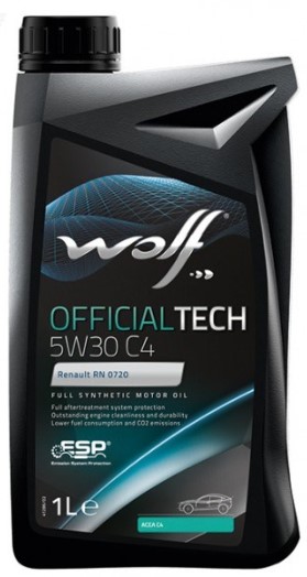 WOLF OFFICIALTECH 5W-30 ACEA C3C4 RN0720 1 л моторное масло (PN 8308314)