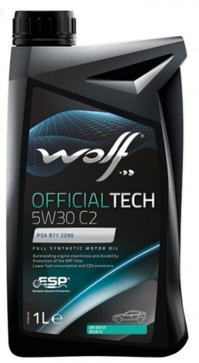 WOLF OFFICIALTECH 5W-30 ACEA C2 API SNCF 1 л моторное масло (PN 8308918)