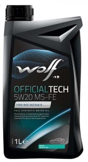 WOLF OFFICIALTECH 5W-20 MS-FE ACEA A1B1-12 C5 API SN 1 л моторное масло (PN 8329975)