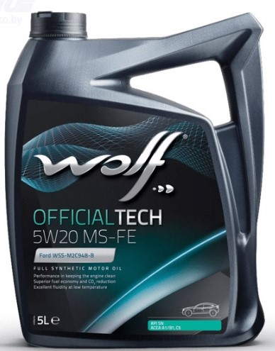 WOLF OFFICIALTECH 5W-20 MS-FE ACEA A1B1-12 C5 API SN 5 л моторное масло (PN 8320385)