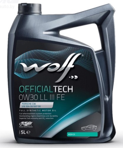 WOLF OFFICIALTECH 0W-30 LL III FE ACEA C3 LL04 VW 504.00507.00 5 л масло моторное (PN 1044344)