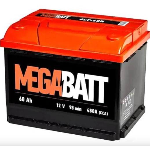 Mega Batt 6СТ-60Аз 480A (EN) рус