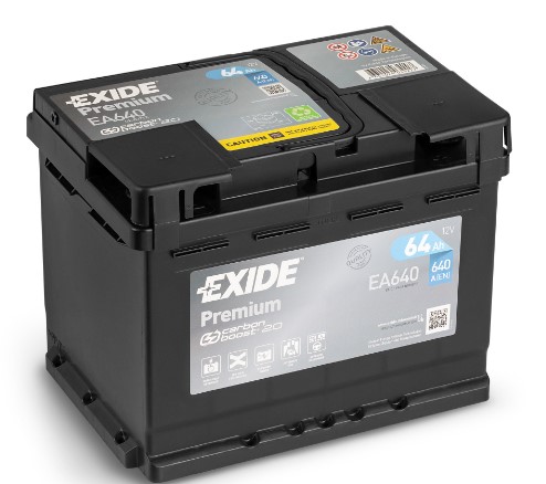 Exide Premium EA640 (64 Ач) 640 А (EN), полярность: обратная