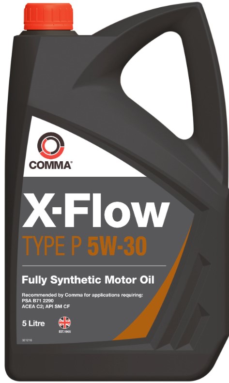 COMMA X-FLOW TYPE P 5W30, 5л., API SMCF, ACEA C2,