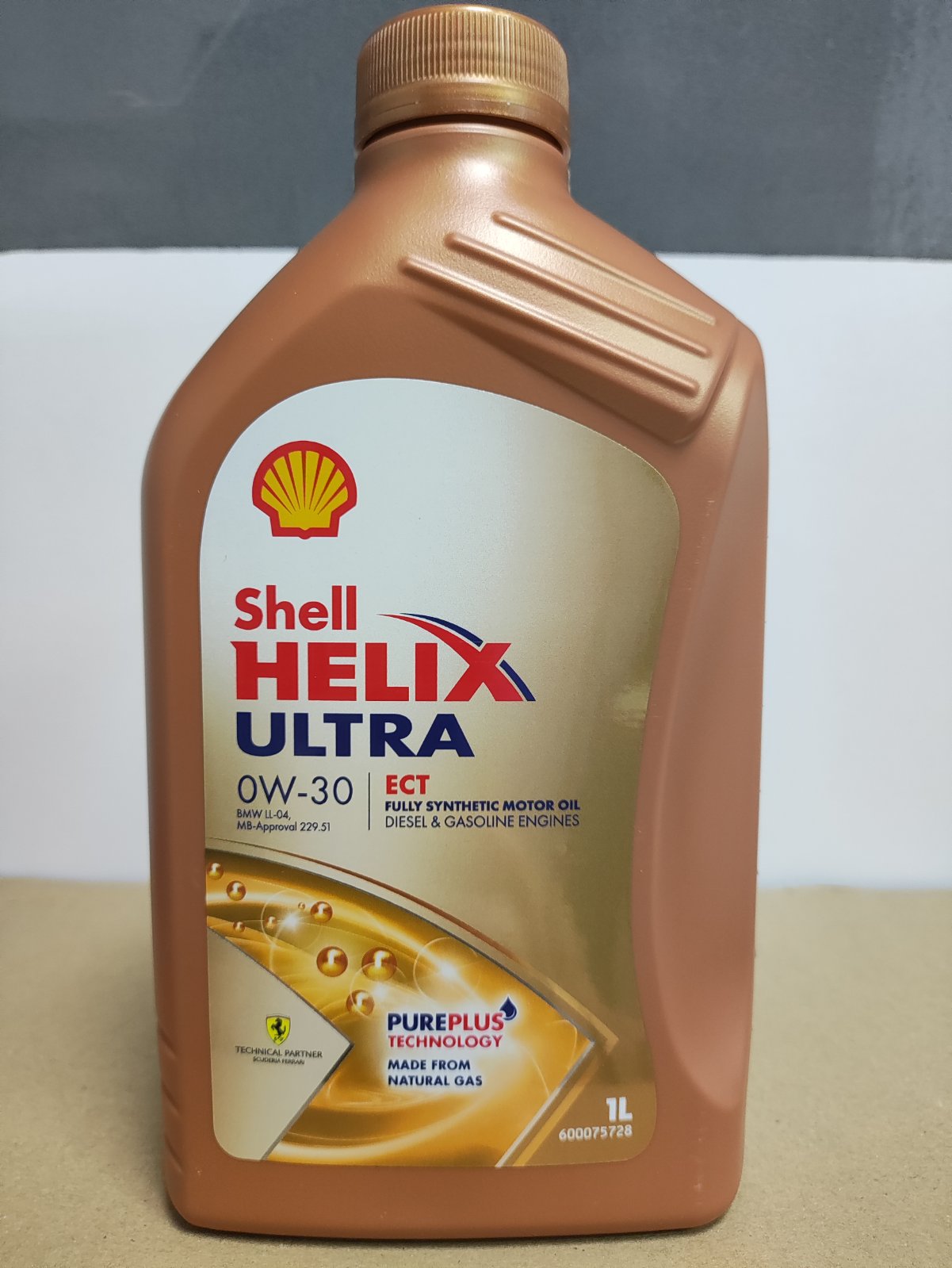 Shell HELIX Ultra  ECT 0W-30 1L 100% ОРИГИНАЛ ГЕРМАНИЯ (550046641)